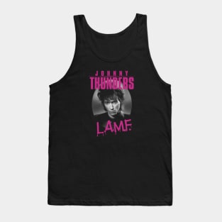 Vintage Johnny Thunders Face To Face black Tank Top